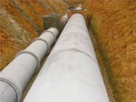 混凝土排水管鋪設(shè)實景